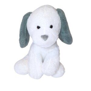 2022 Animal Adventure White & Gray Dog Plush Stuffed Toy 16"